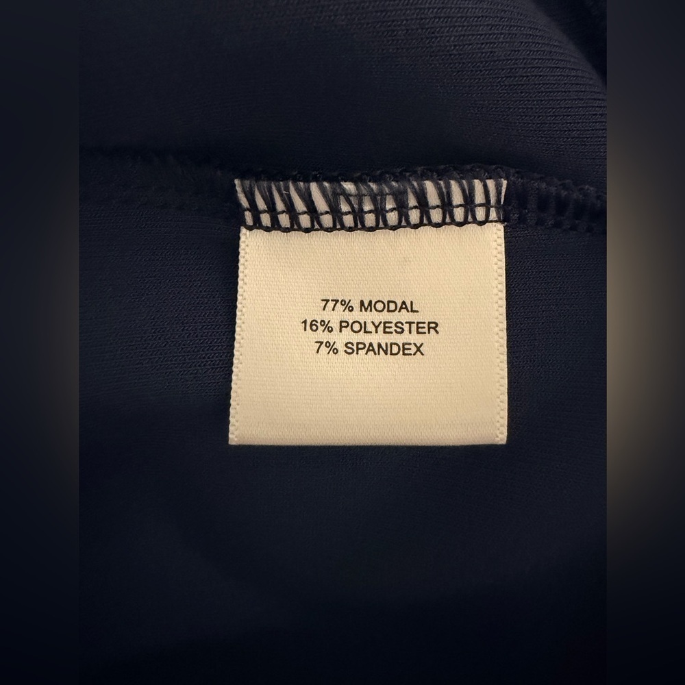 Peter Millar Crown Sport Navy Blue Flora Knit Half Zip Pullover Top size XL - Picture 9 of 10